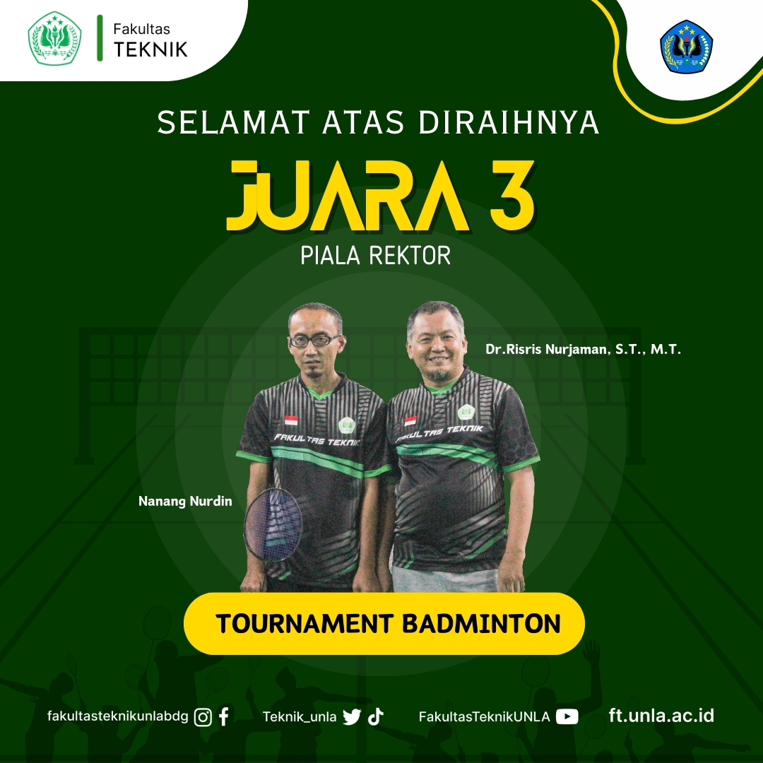 JUARA KE - 3 TURNAMEN INTERNAL BADMINTON PIALA REKTOR II 2024 🔥