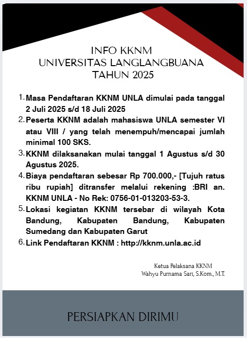 INFO KKNM UNIVERSITAS LANGLANGBUANA TAHUN 2025